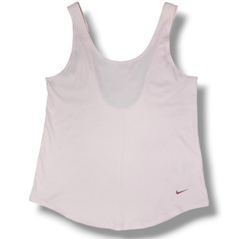 Nike Tank Womens Medium Strappy Training Gray Workout Gym Running Stretchy